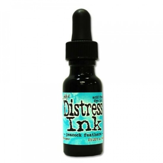 Distress ink Reinkers - Tim Holtz- couleur «Peacock Feathers»
